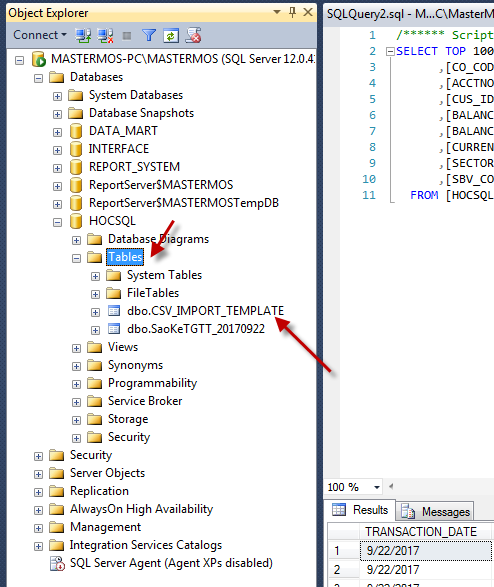 Huong dan import file text dang csv vao co so du lieu SQL Server_Buoc 20