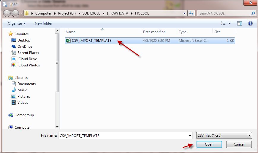 Huong dan import file text dang csv vao co so du lieu SQL Server_Buoc 4