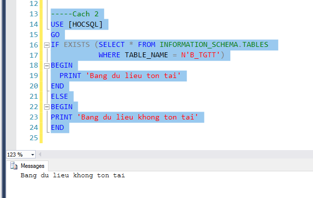Hoc SQL trong SQL Server_Check xem bang du lieu co ton tai hay khong_Anh 2